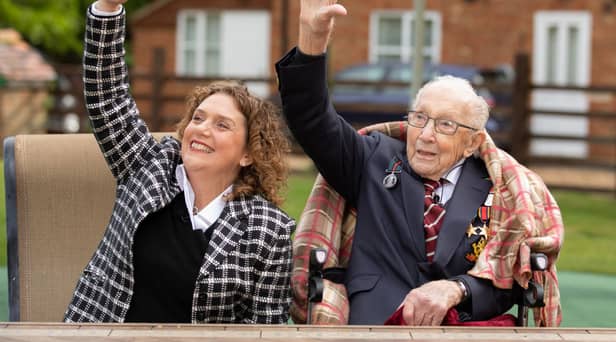Hannah Ingram-Moore and her late father Captain Tom Moore (Photo: Getty Images)