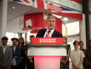 Sir Keir Starmer heckled on stage by green protesters who demand ‘no more U-turns’ from Labour leader 