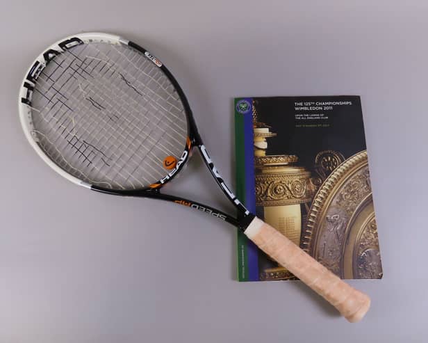 Novak Djokovic’s racket from famous Wimbledon win goes to auction expecting to fetch five-figure sum