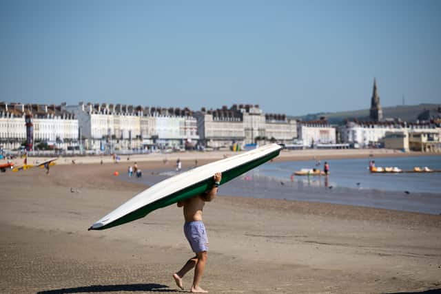 Weymouth beach (pictured) has been named the best beach in the The Times and Sunday Times Best UK Beaches