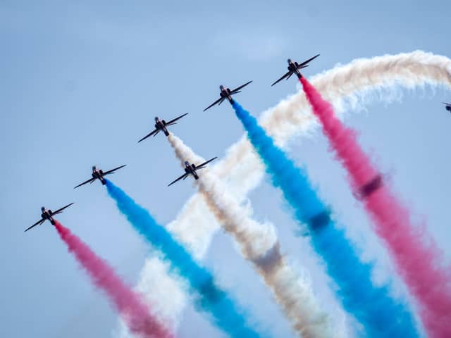 The Red Arrows have pulled out of their RAF Fairford Friday display due to poor weather