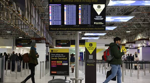 London Gatwick has been named the most chaotic airport in Europe. (Photo by Hollie Adams/Getty Images)
