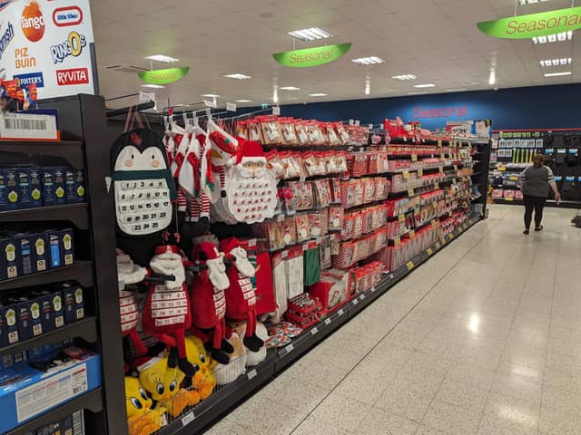 Home Bargains, in Leeds, West Yorks, has started to sell Christmas decorations in August.