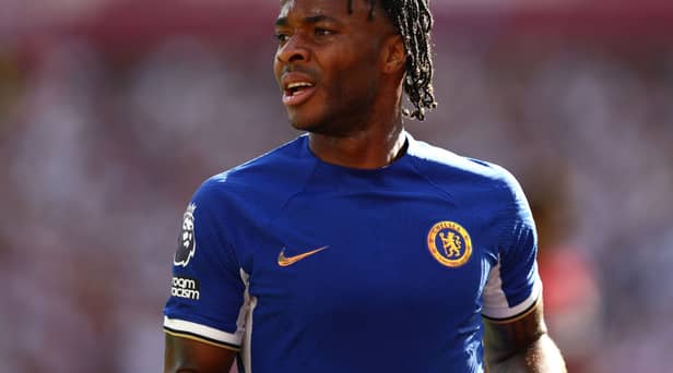 Police are searching for three men over a break-in at the home of England and Chelsea footballer Raheem Sterling (Photo by Clive Rose/Getty Images)