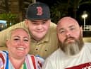 Rebecca Webster with husband Paul and son Seth.