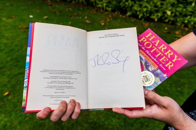 The book even comes with a little badge which reads ‘Friends of Potter'.