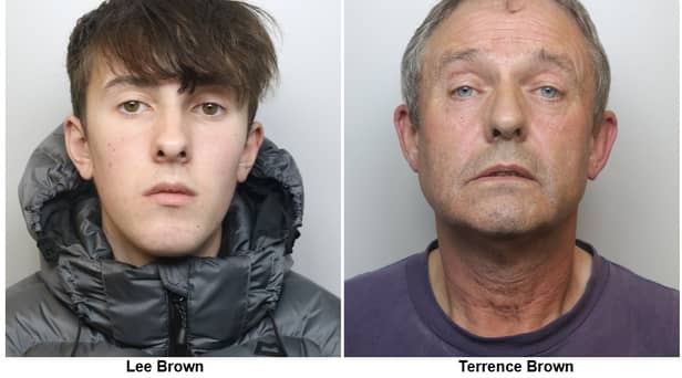 Lee and Terrence Brown, both of Freshwater Close, Great Sankey, have been sentenced to a total of more than 10 years for numerous sexual offences.