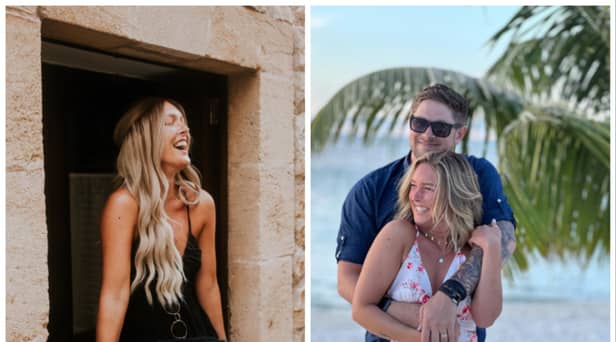 Instagram influencer Nicky Newman, pictured right with her husband Alex, has died of breast cancer at the age of 35. Photos by Instagram/Nicky Newman.