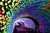 Part of the light trail at Warwick Castle