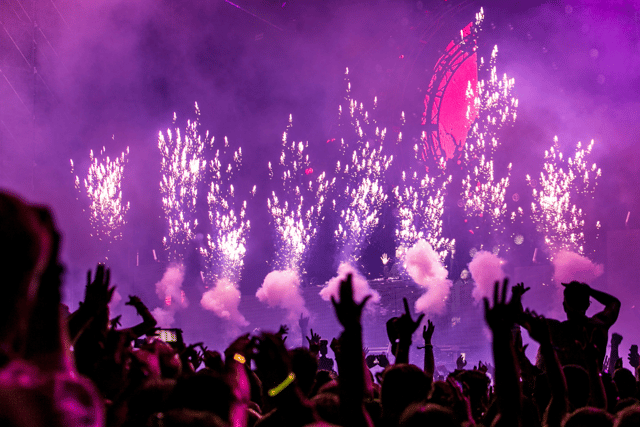 Fireworks and pyrotechnics are banned from being brought to both the arena and the campsite grounds of Download Festival; so leave it to the experts during Avenged Sevenfold's headline set if you want the sky to be lit up (Credit: Canva)