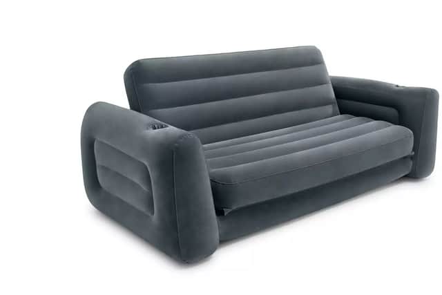 An Intex inflatable sofa