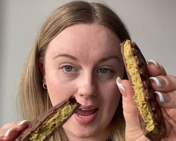 'I tried a dupe of the viral chocolate bar from Dubai' (Photo credit: Holly Allton)