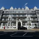 The Ampersand Hotel has a grand frontage.