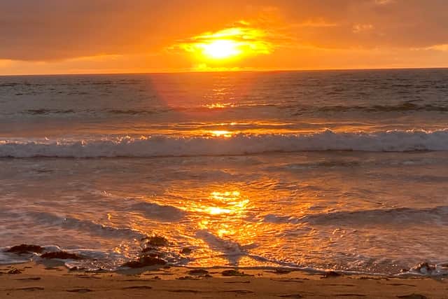 Sunset at The Towans beach in Cornwall. (Photo: NationalWorld/Isabella Boneham)