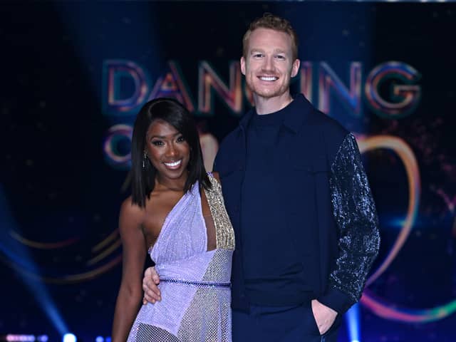 Greg Rutherford was ruled out of the Dancing on Ice final after suffering a 'significant injury' during rehearsals (Photo by Kate Green/Getty Images)