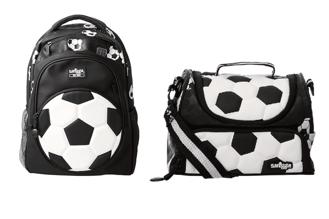 Smiggle Goal Kids Backpack and Lunchbox