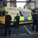 Teenager charged with the murders of three girls and the attempted murder of 10 others arrives at Liverpool Magistrates' Court on August 1, 2024 in Liverpool.