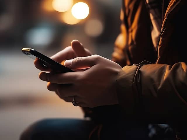 Person using their phone