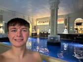 George Redfern at a spa in London.