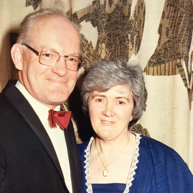 David Aris with his late wife June.
