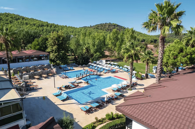 Party by the pool at this Turkish resort
