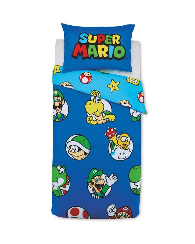 Super Mario Gaming Single Duvet Set is coming to Aldi