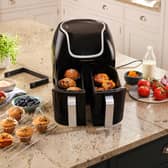 The Russell Hobbs Dual Basket Air Fryer is a bargain at £69.99