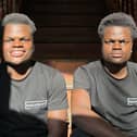 Twins John and James Makanjuola who own their own cleaning company Makagroup Services.
