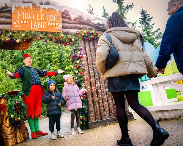 Alton Towers is turned into a Christmas wonderland at this time of year