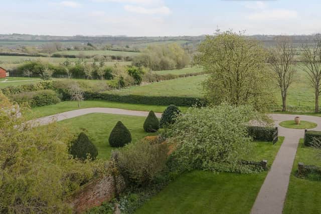 The Wiltshire house’s formal gardens are beautifully landscaped