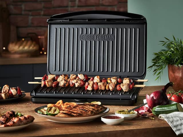 The George Foreman grills are a healthy way to cook food at home