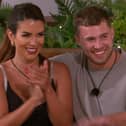 Ekin-Su Cülcüloğlu (Leo) and Curtis Pritchard (Aquarius) pictured in last night's Love Island All Stars episode. Credit: ITV