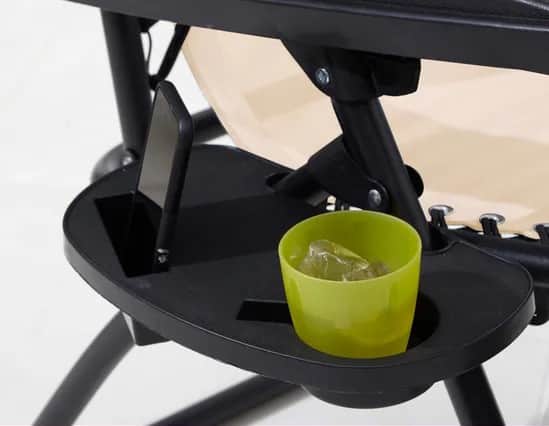 The cup holder even has a slot for your smartphone