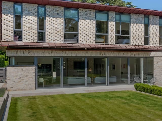 The ultra-modern pad sits in a quiet corner of Alveston, near Stratford-upon-Avon