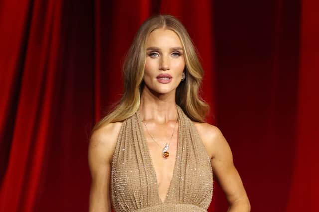 LOS ANGELES, CALIFORNIA - OCTOBER 19: Rosie Huntington-Whiteley attends The Fourth Annual Academy Museum Gala at Academy Museum of Motion Pictures on October 19, 2024 in Los Angeles, California. (Photo by Amy Sussman/Getty Images)