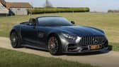 The AMG GT has a huge V8 engine