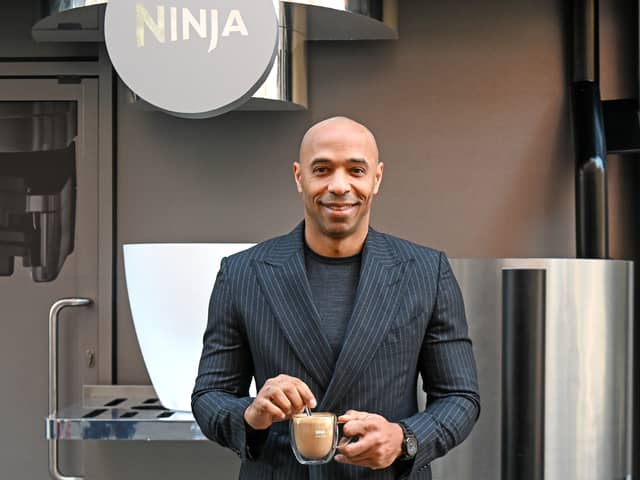 Thierry Henry at the Ninja Luxe Café