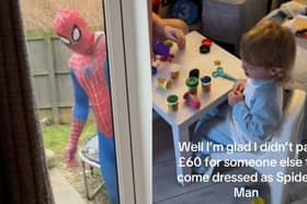 Derbyshire boy’s unexpected reaction to Spider-Man birthday visit.