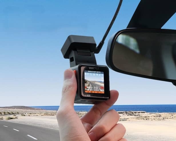 The Vantrue E1 Pro Dash Cam is one of the smallest on the market