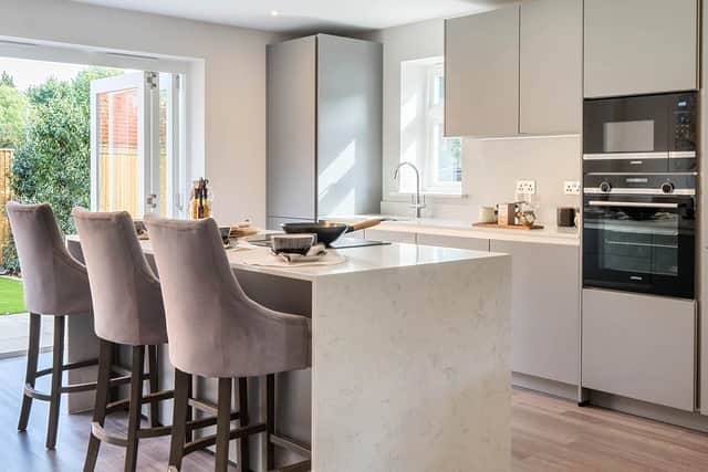 The house has been designed around luxury family living