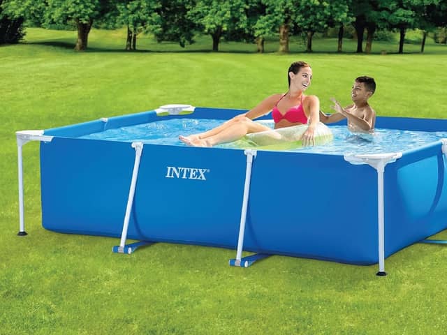 The Intex Rectangular pool comes in two sizes 