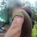 Andrew Bowman is confronted and attacks two Environment Agency water bailiffs whilst fishing at Poole Hall Fisheries near Alveley - assisted by his dad Sidney Bowman.  