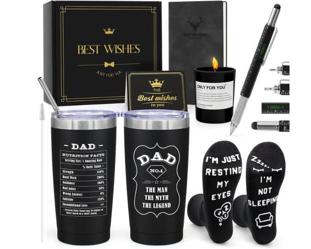 Six individual gifts in a presentation box would normally cost £24.99 - and there's plenty for your dad to play with