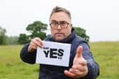Danny Wallace braves the summer weather to accept Halford's challenge to say yes