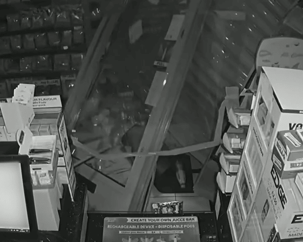 Serial thief ram-raided shop during burglary spree