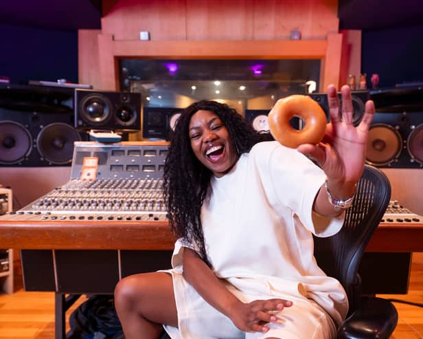 British rap legend Lady Leshurr launches new diss track single 'We Run This Glaze' to support Krispy Kreme's "Faux-G Upgrade."