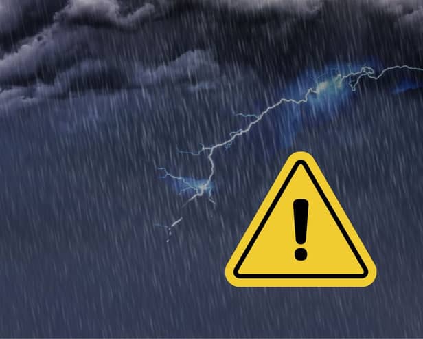 A Met Office thunderstorm warning has been issued for Northern Ireland.
