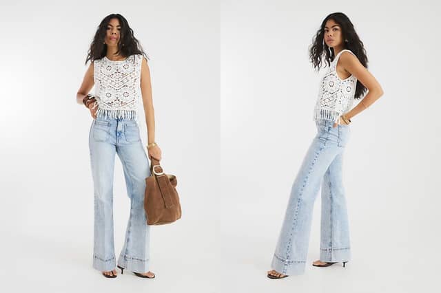 These high-waisted jeans from River Island will go with everything in your wardrobe