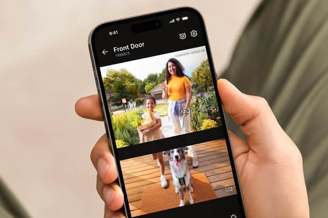 The dual camera system makes it so easy to monitor your doorstep