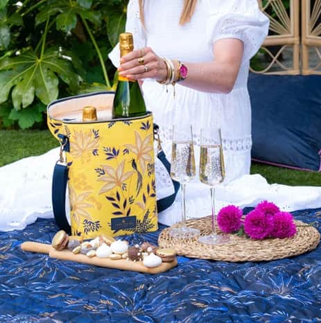 Sara Miller London Botanic Blooms Bottle Cooler